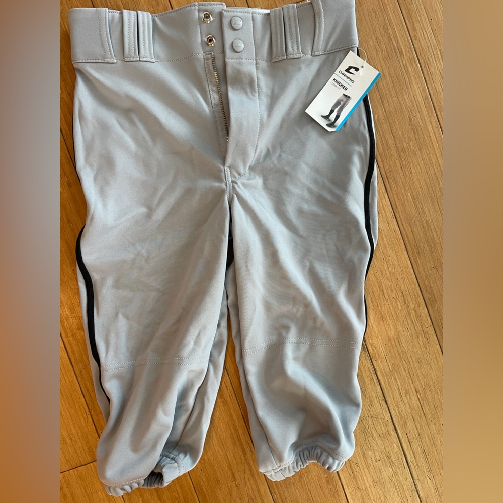 NWT CHAMPRO Boy's Triple Crown Baseball Pant Knickers with Braid